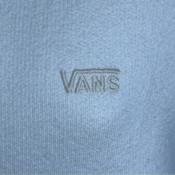 XS VANS IVORY WHITE CROPPED HOODIE CASUAL SOFT LOUNGE WOMENS - Picture 5 of 12
